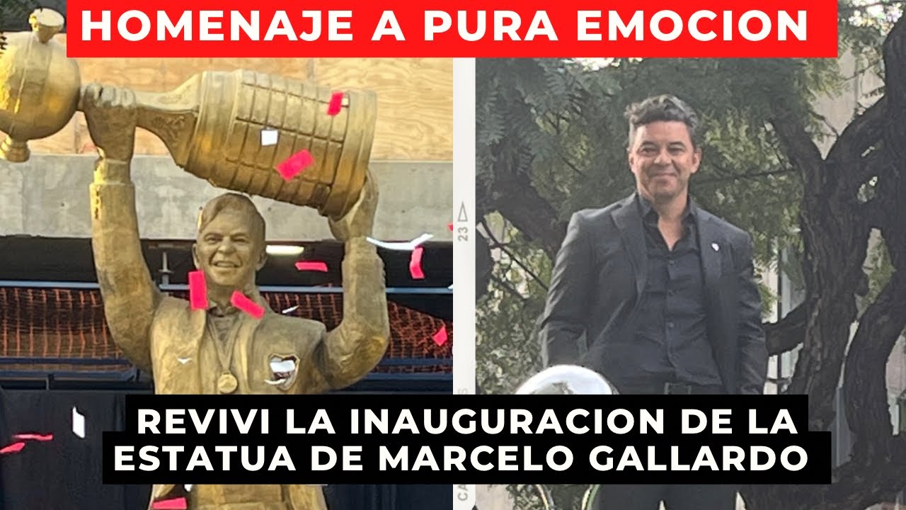 ¡Así se vivió la inauguración de la estatua de Marcelo Gallardo! Pura emoción, reviví lo mejor