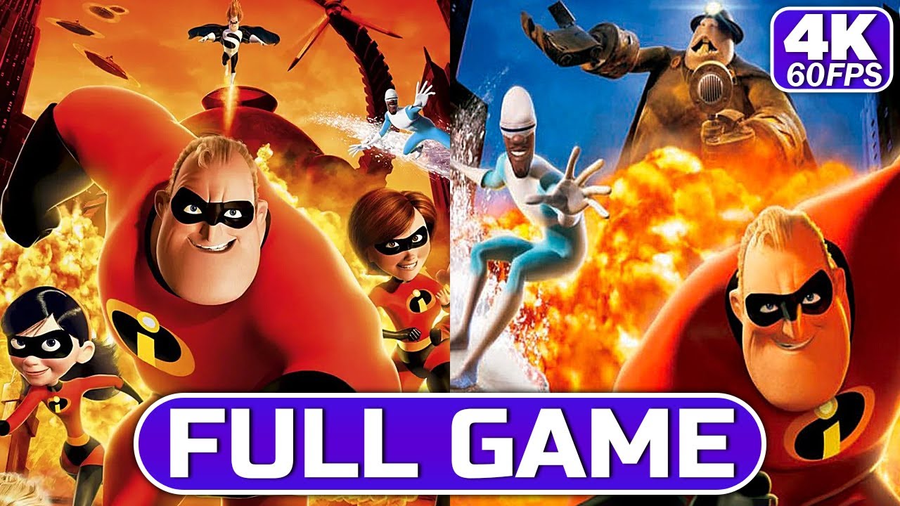The Incredibles + Rise of the Underminer Full Game Walkthrough (No Commentary | 4K 60FPS Ultra HD)