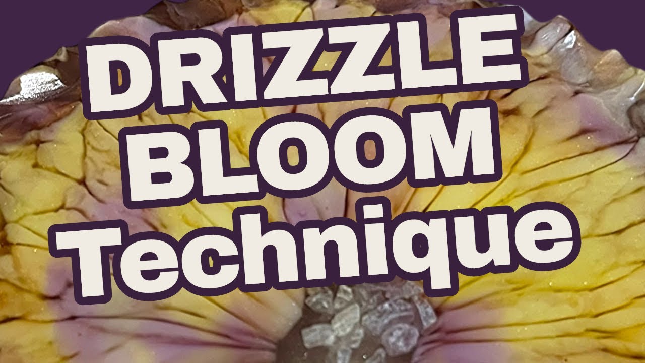 #763 EN: DRIZZLE BLOOM Technique | #resinart 
