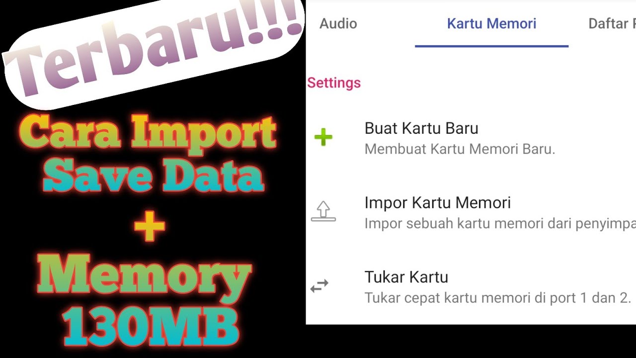 Terbaru Cara Import Kartu Memory Aethersx2