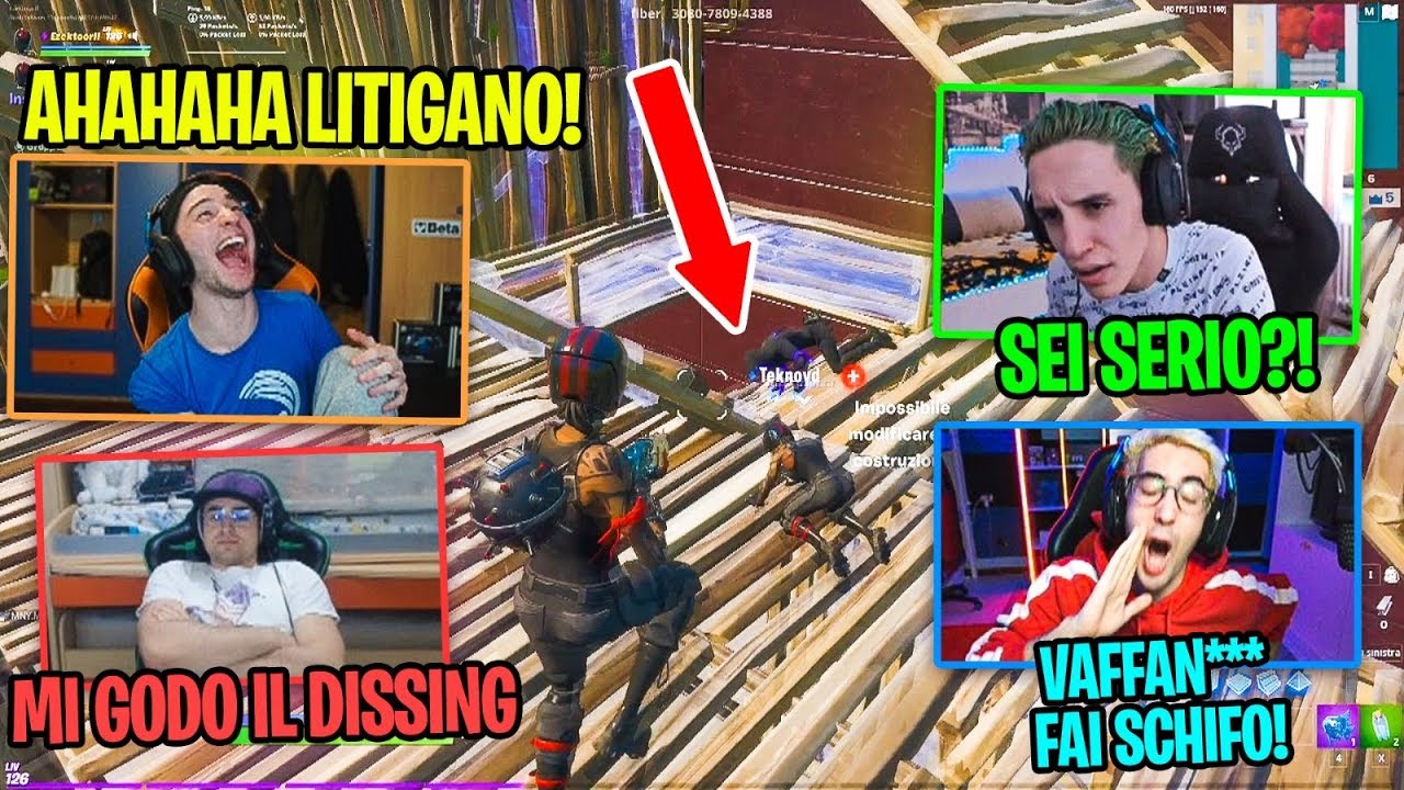 ITALIANI vs MAROCCHINI su FORTNITE (TEKNOYD LITIGA CON MON3Y)
