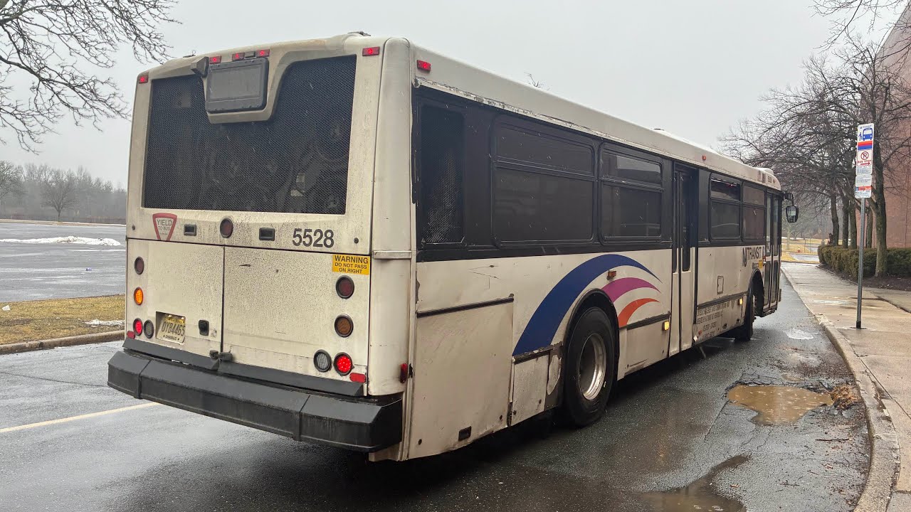 NJ Transit Bus Ride 600 Plainsboro Via Marketfair Scotts Corner Rd (2010 NABI 416.15 5528)