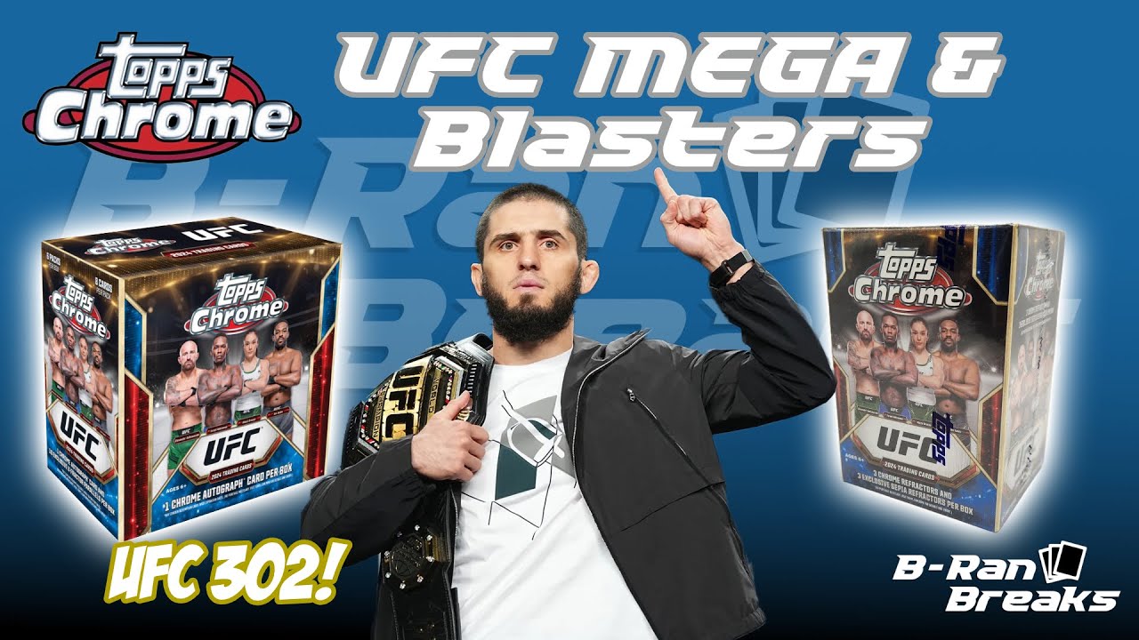 2024 Topps Chrome UFC Mega and Blaster Box Break! Future Stars Auto Pulled! UFC 302 Reactions?