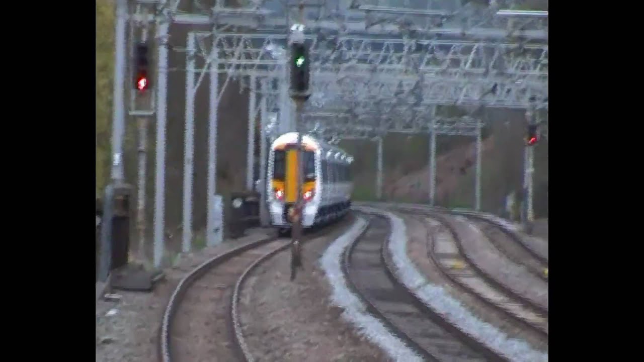 NXEA Class 379, 379012 & 379013, Passing Nuneaton & Rugeley Trent Valley (4th April 2011)