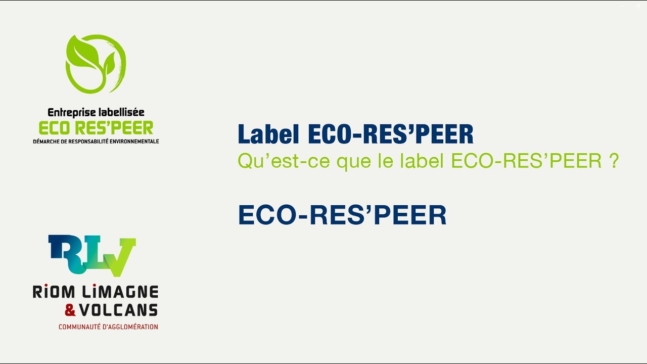 Qu'est-ce que le label ECO-RES'PEER ?