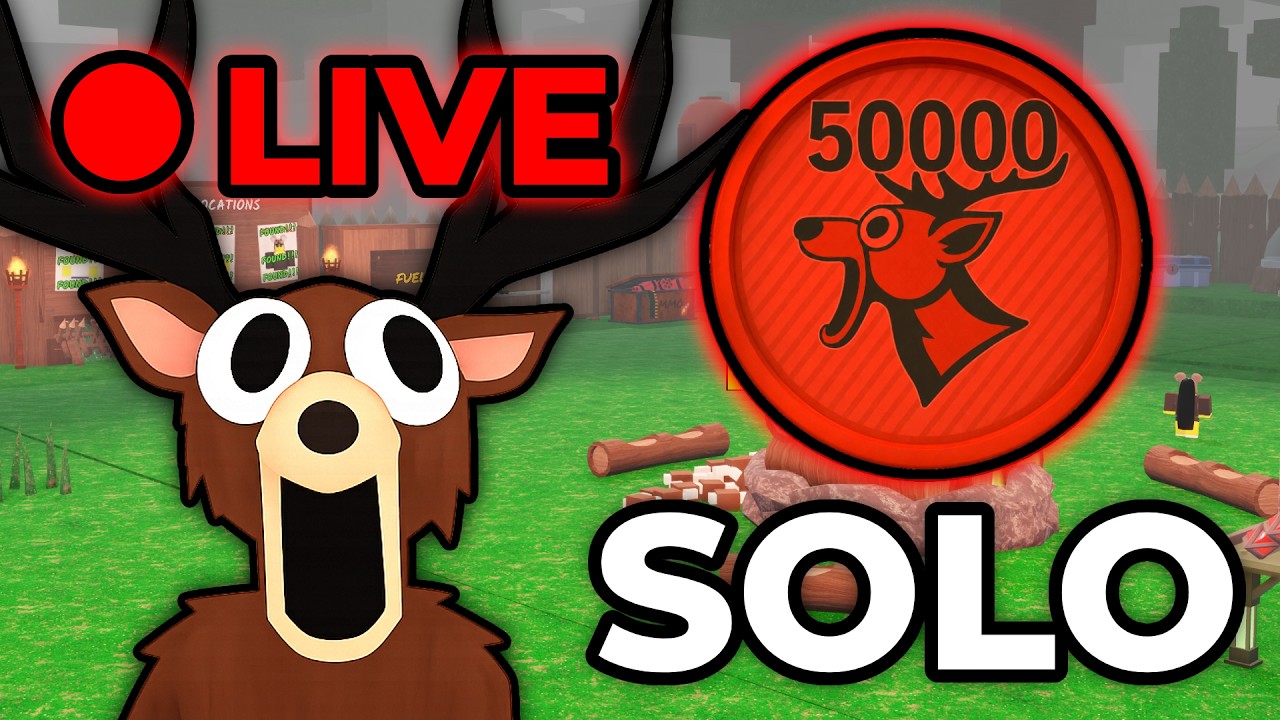 🔴 (LIVE) SPEEDRUNNING To The LEADERBOARD In 99 Nights In The Forest! Pt 1