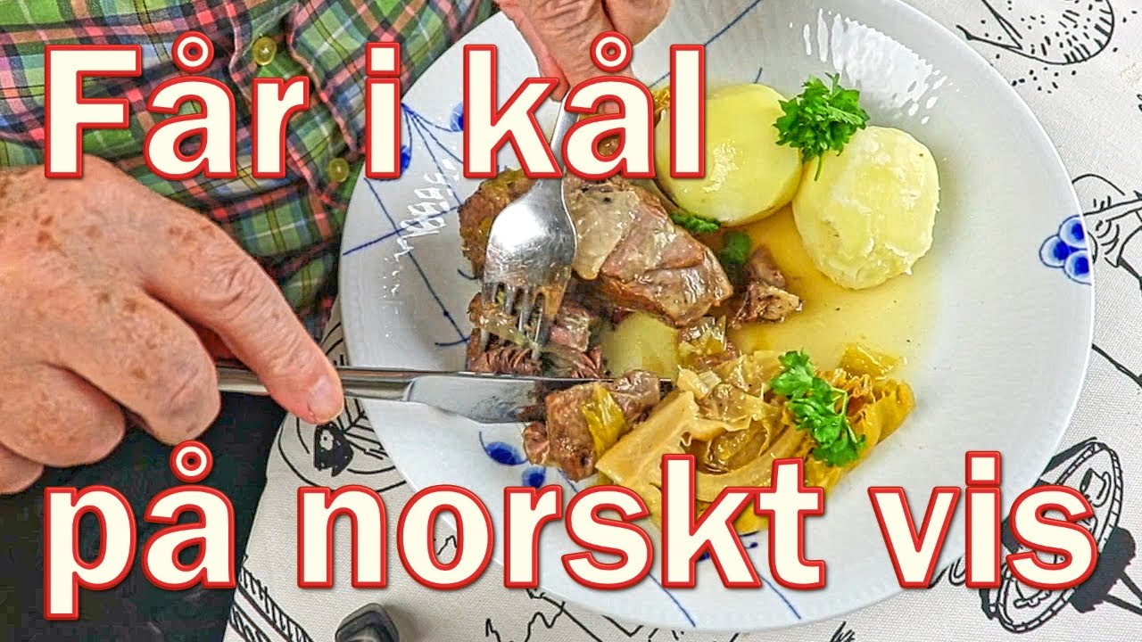 Får i kål på norskt vis - lamm kokt eller bräserat med kål
