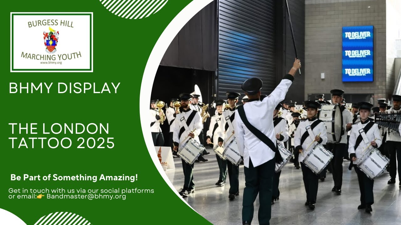 Burgess Hill Marching Youth at The London Tattoo 2025