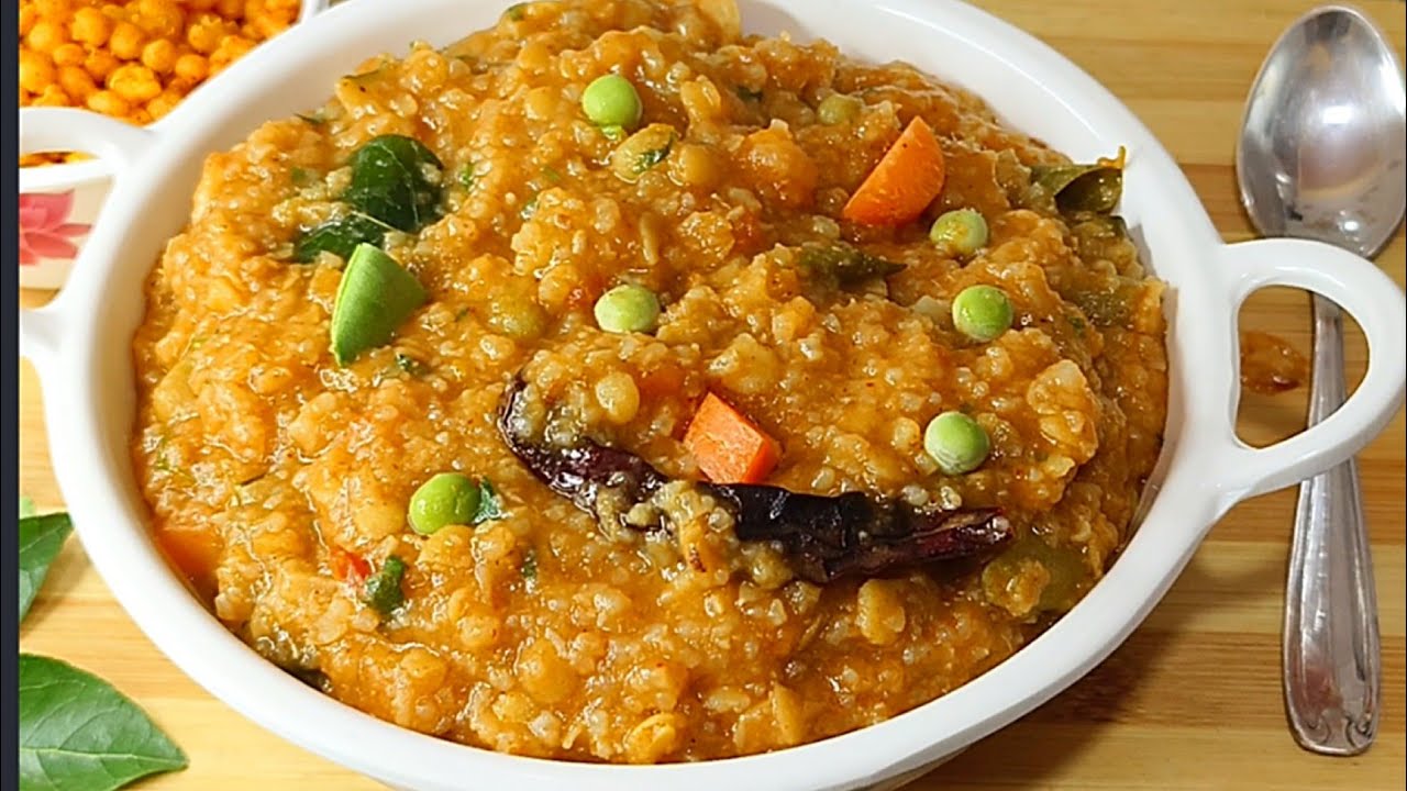 ತುಂಬಾ ಕಡಿಮೆ ಸಮಯದಲ್ಲಿ  ಪ್ರೋಟೀನ್ ಭರಿತವಾದ ಬಿಸಿಬೇಳೆ ಬಾತ್ ಒಂದ್ಸಲ ಟ್ರೈ ಮಾಡಿ Bisi Bele Bath