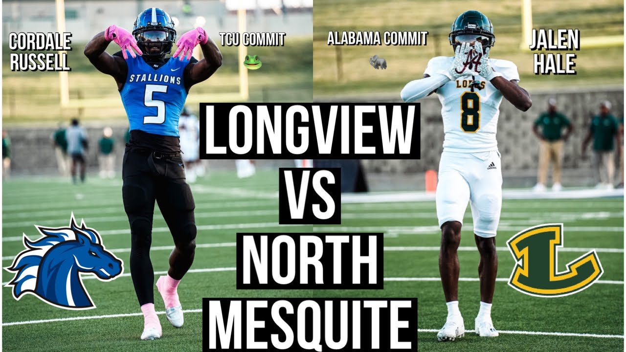 TEXAS HIGH SCHOOL FOOTBALL 5A MATCHUP||  LONGVIEW vs NORTH MESQUITE 🔥 #viral #football