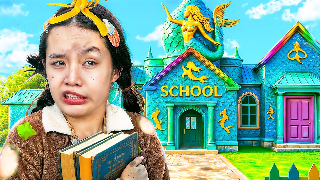 Premier Jour D'école Pour Une Pauvre Fille ! Je Veux Devenir Une Sirène !