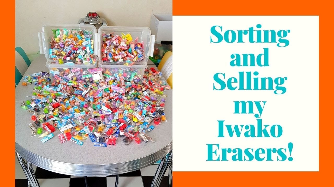Sorting and Selling my Cute Erasers!