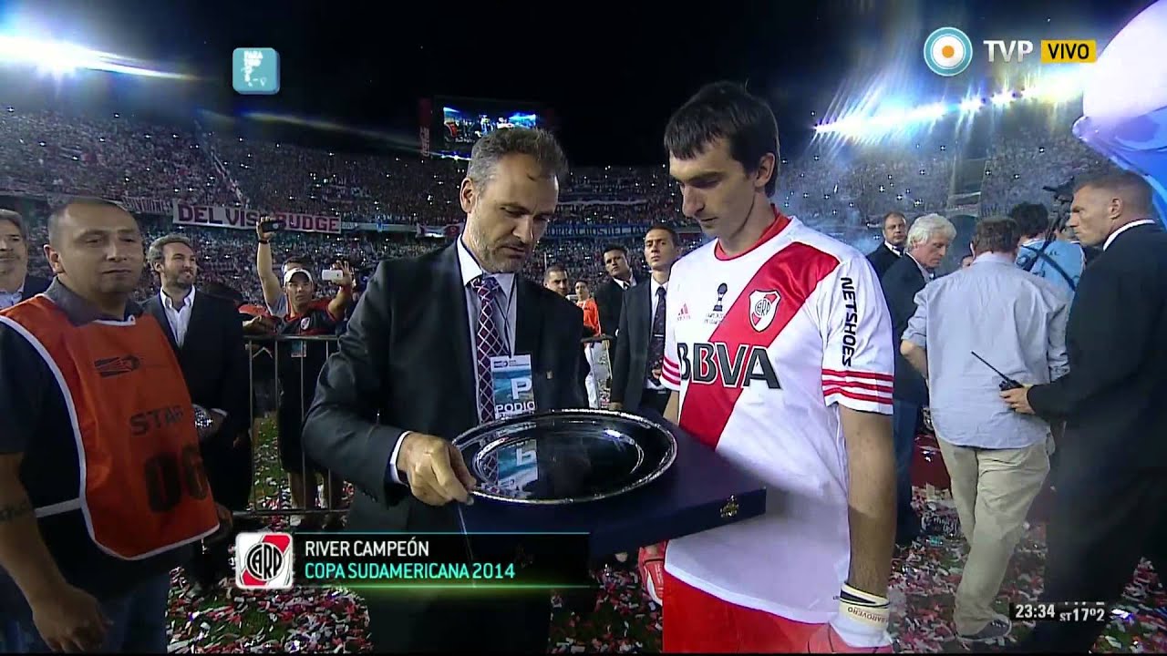 Festejo River campeón Copa Sudamericana 2014