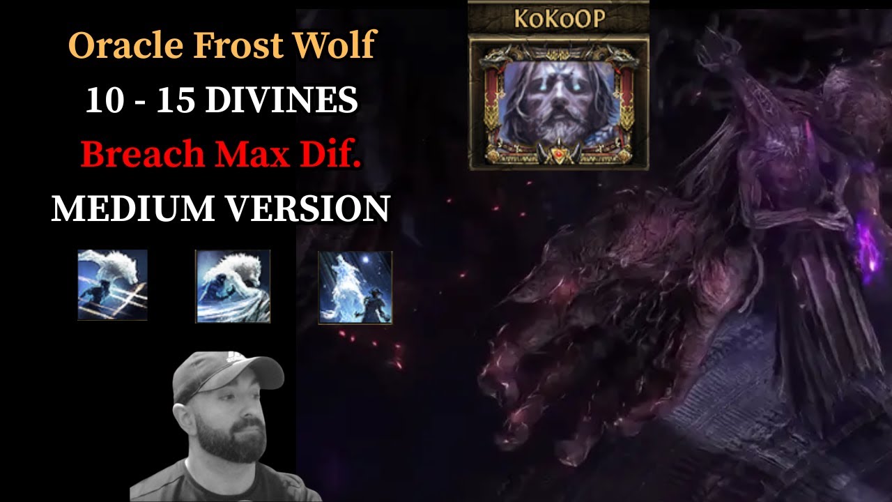 10 - 15 Div Oracle Frost Wolf Breach Max. Diff en Path of Exile 2