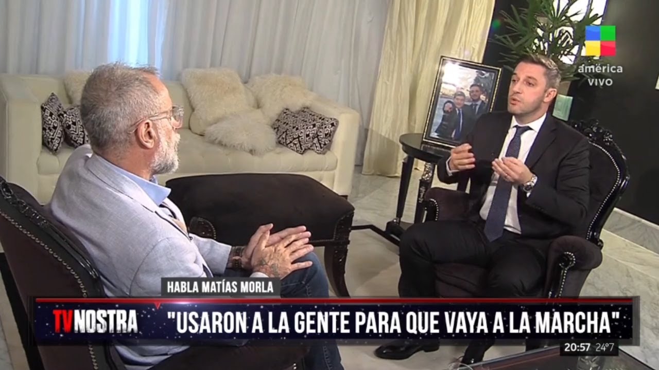 Entrevista completa a Matías Morla en TV Nostra: 