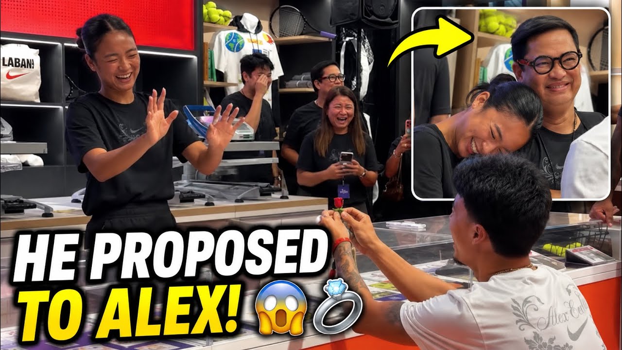 A Fan Proposed to Alex Eala in Public&mdash;Her Dad&rsquo;s Reaction Was Priceless! 😱💍😂 #Alexeala #tennis 