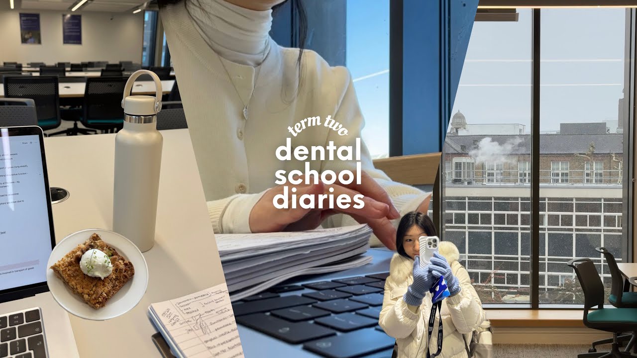☃️ Dental school vlog | back to London, studying for the big exam, adjusting to cold weather