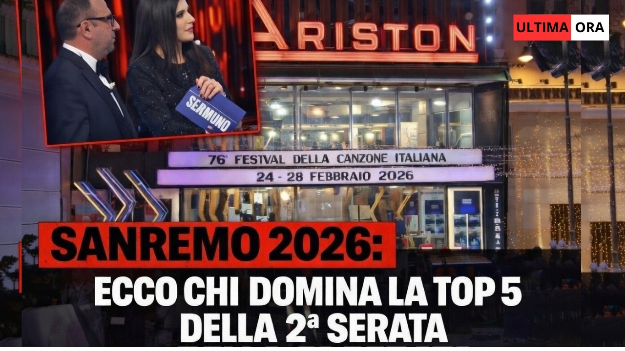 🚨 SANREMO 2026: RIBALTONE SHOCK NELLA 2ª SERATA, ECCO CHI COMANDA LA TOP 5