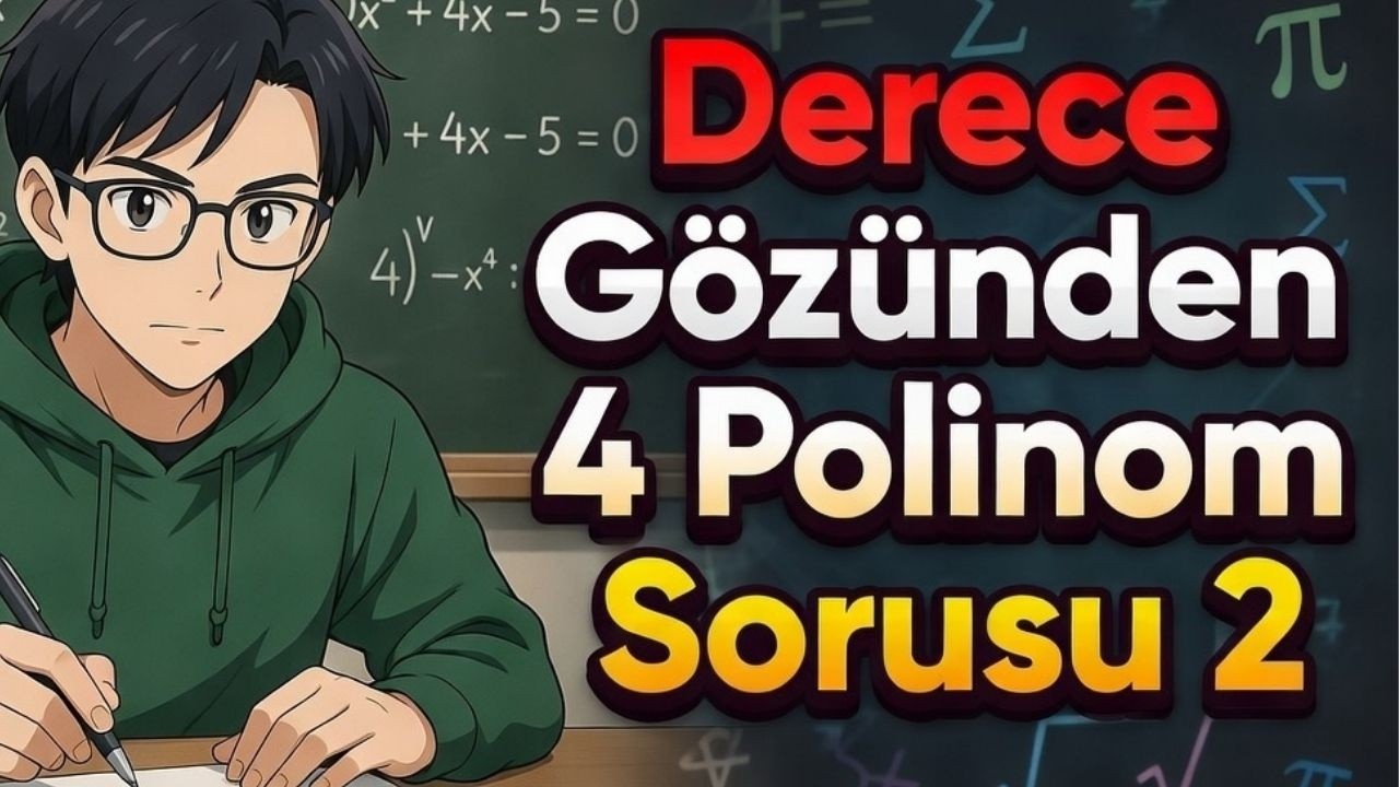 AYT Matematik Polinom Soruları | Üst Seviye 4 Soru (Derece Gözünden)
