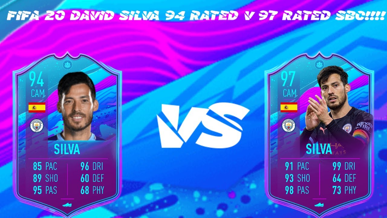 FIFA 20 DAVID SILVA 94 RATED V 97 RATED SBC!!!!
