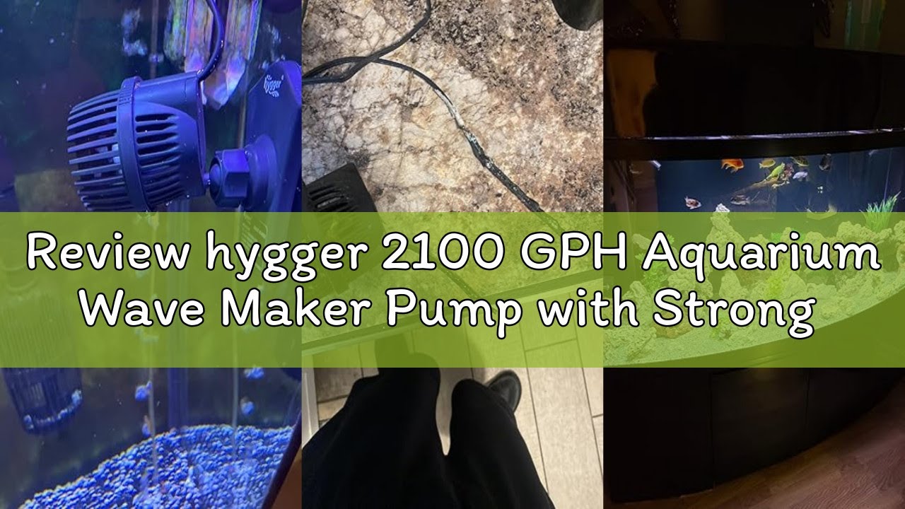 Review hygger 2100 GPH Aquarium Wave Maker Pump with Strong Magnetic Suction Base, Ultra-quiet 360 D