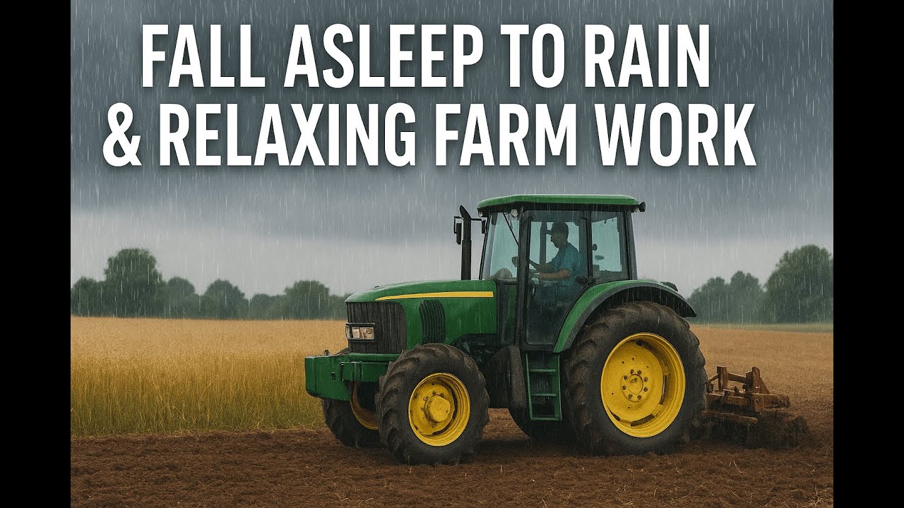 Fall Asleep to Rain & Relaxing Farm Work 🌧️🚜Ep.1