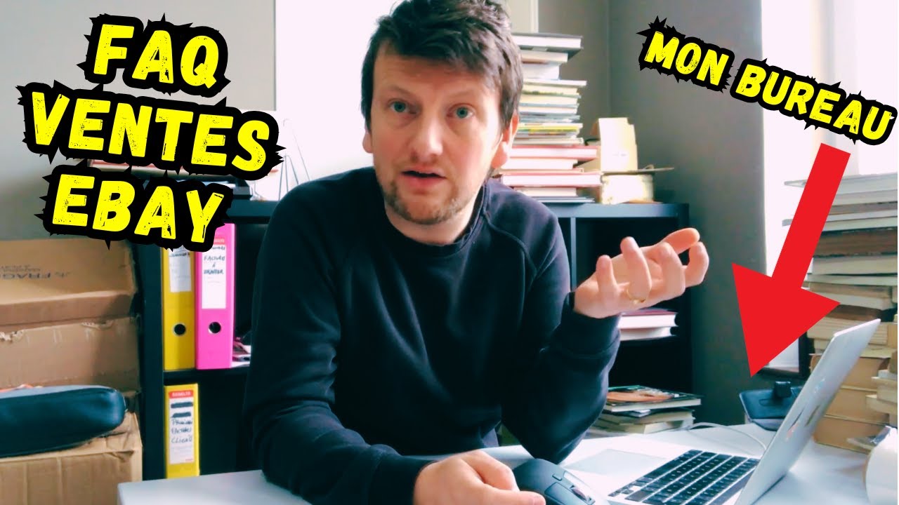 Vendeur de Livres sur EBAY - 38 min de réflexions, ventes et FAQ dans le Bureau