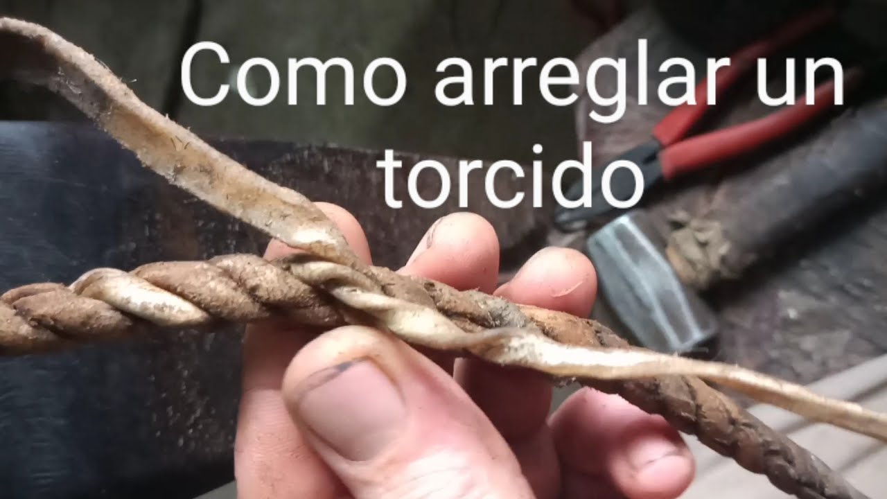 Como arreglar un lazo torcido que se le cortó un tiento