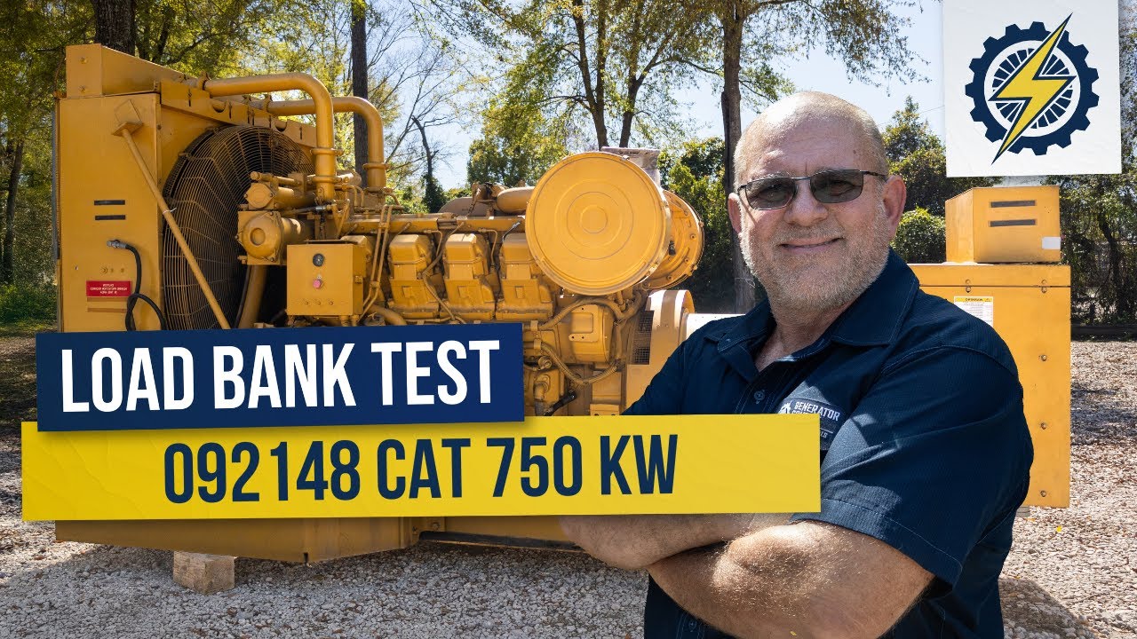 750kW Caterpillar Industrial Generator Load Bank Test