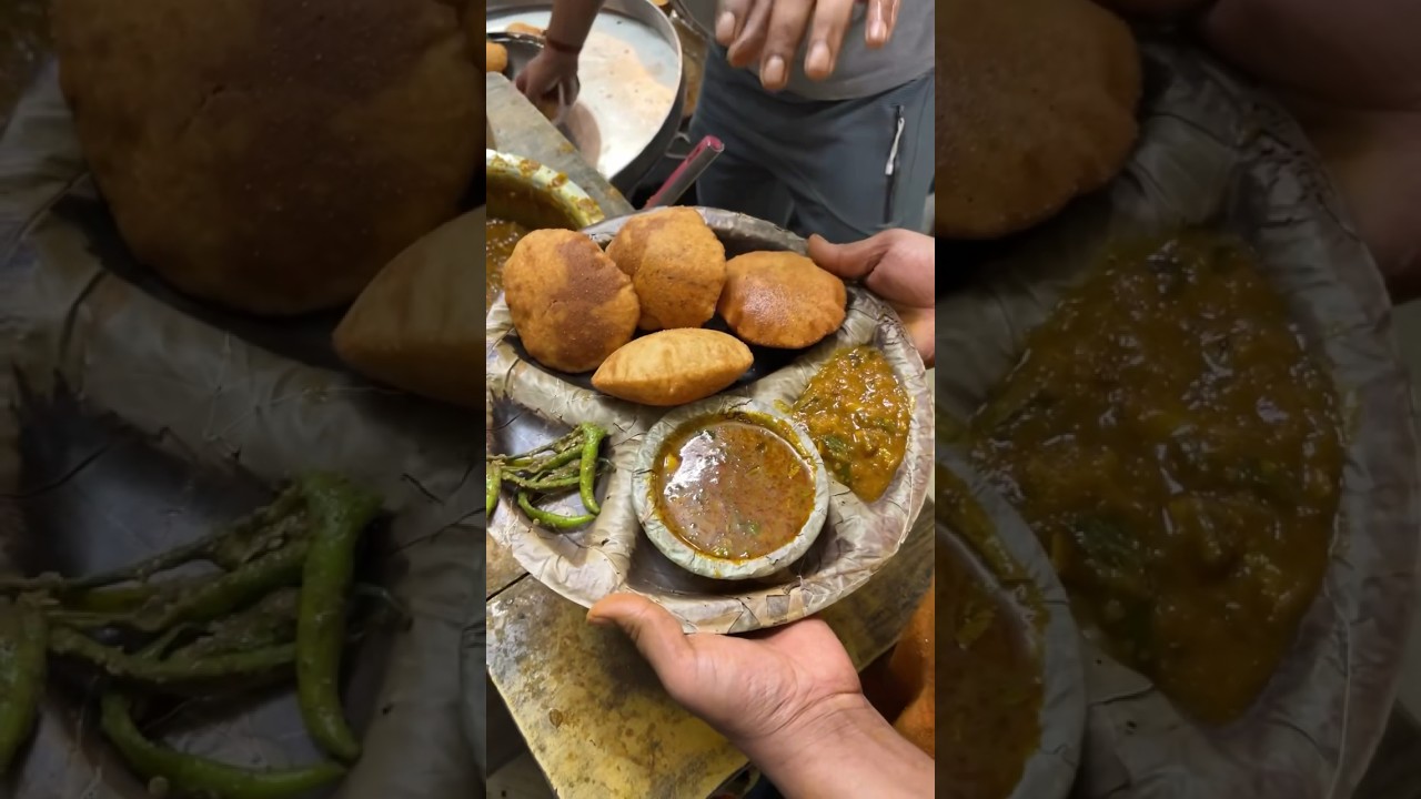 Ghaziabad's Most Famous Loaded Nashta Thali In Just Rs.50 Only At Saiyan Ji Puri Wale | #shorts