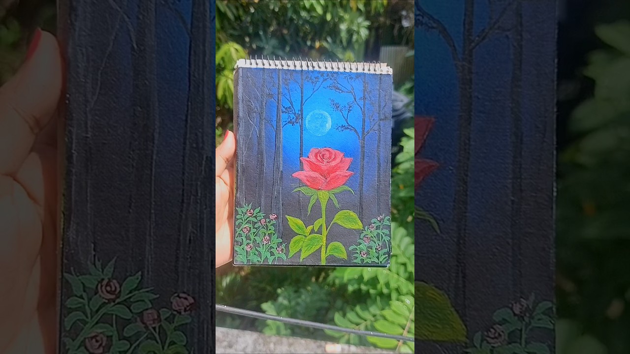 magical light Aurora painting idea #artforyou #art #artist #shortsfeed #shorts #painting #acrylicart