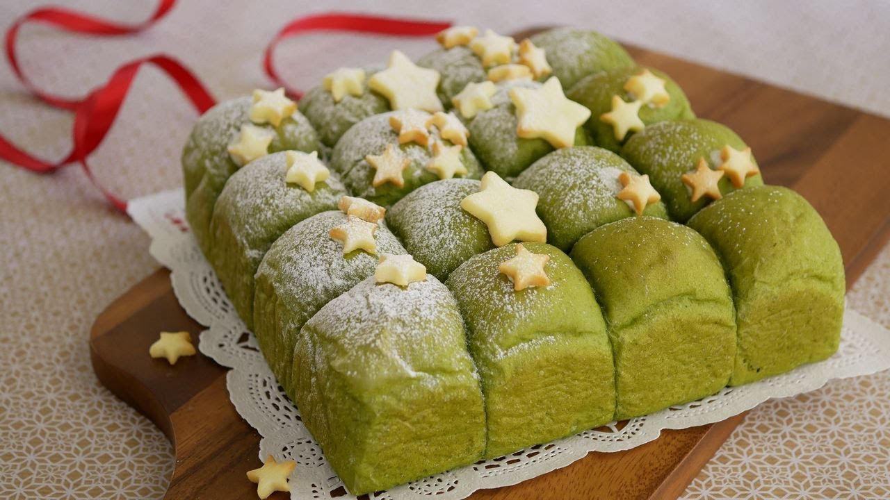 ふわふわ～柔らかい抹茶ちぎりパン♪Soft and Fluffy  Matcha Bread