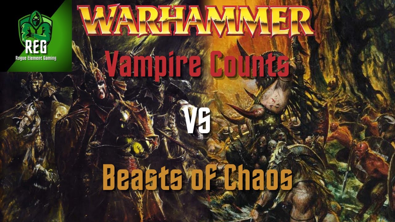 Warhammer Fantasy 6th Edition Battle Report | Vampire Counts vs Beasts of Chaos