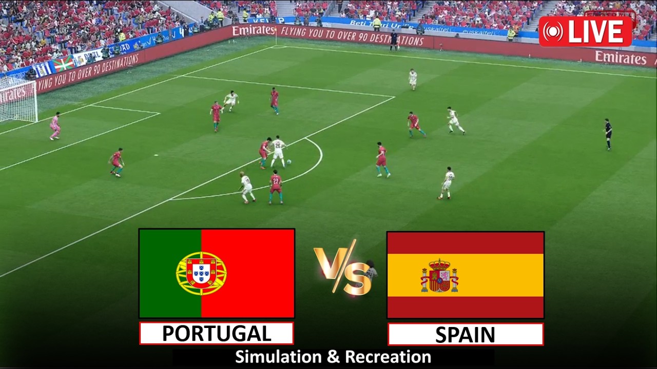 🔴Live : Portugal vs Spain I Video Game Simulation I Full Match Live Stream I 07 July, 2026