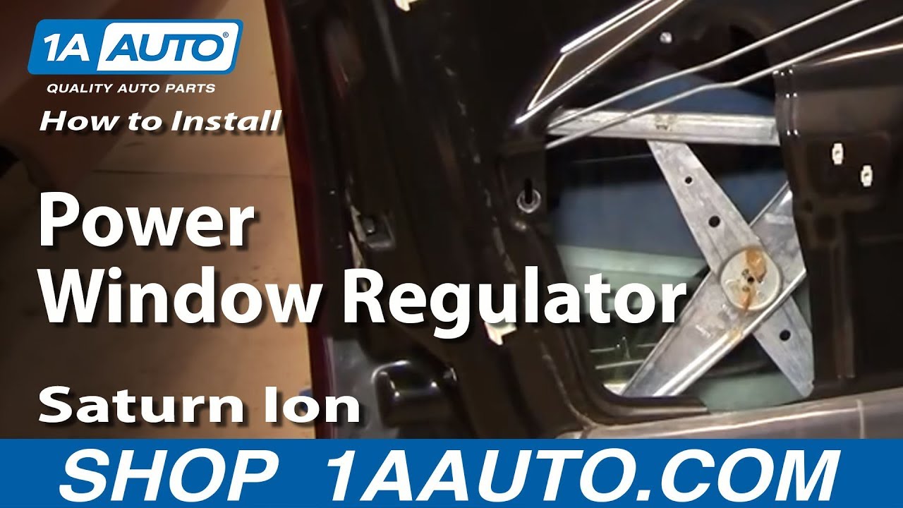 How to Replace Front Window Regulator 03-07 Saturn Ion