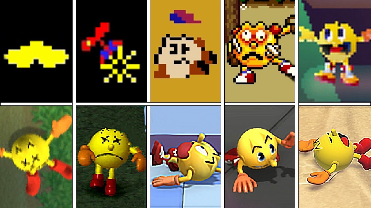 Evolution Of Pac-Man Death Animations 1980-2023