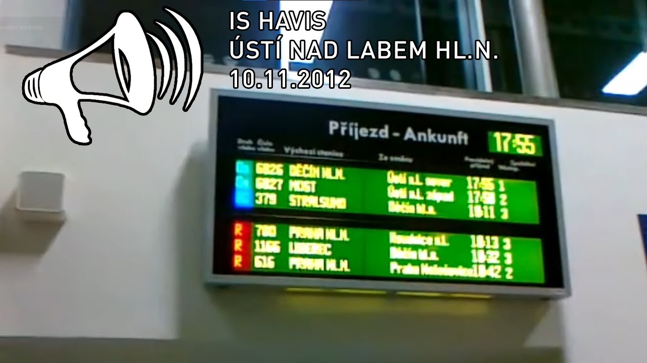 Hlášení (HAVIS) - Ústí nad Labem hl.n. - 10.11.2012