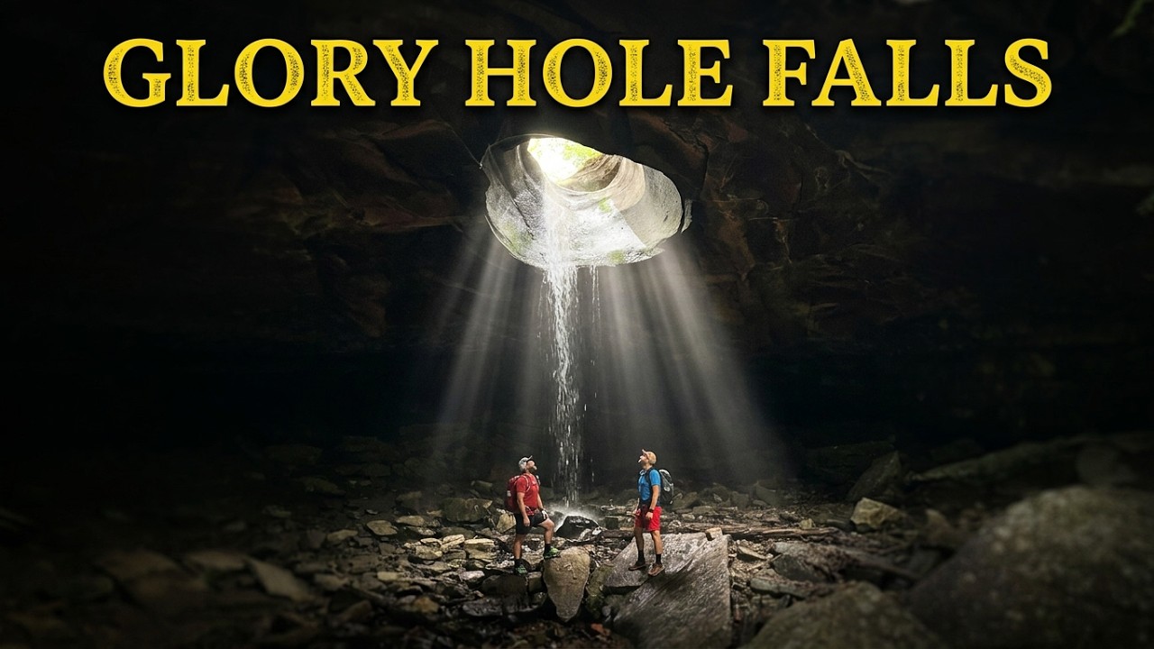 Glory Hole Falls - Unique Arkansas Waterfall in the Ozark National Forest near Buffalo River
