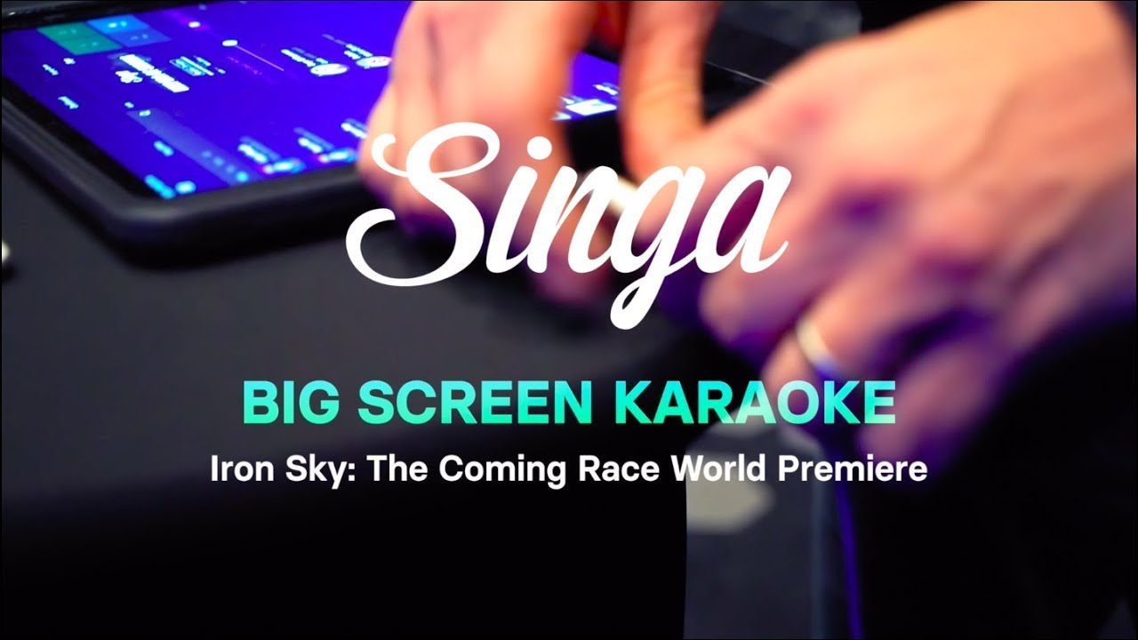 Singa Big Screen Karaoke at Iron Sky Movie World Premiere