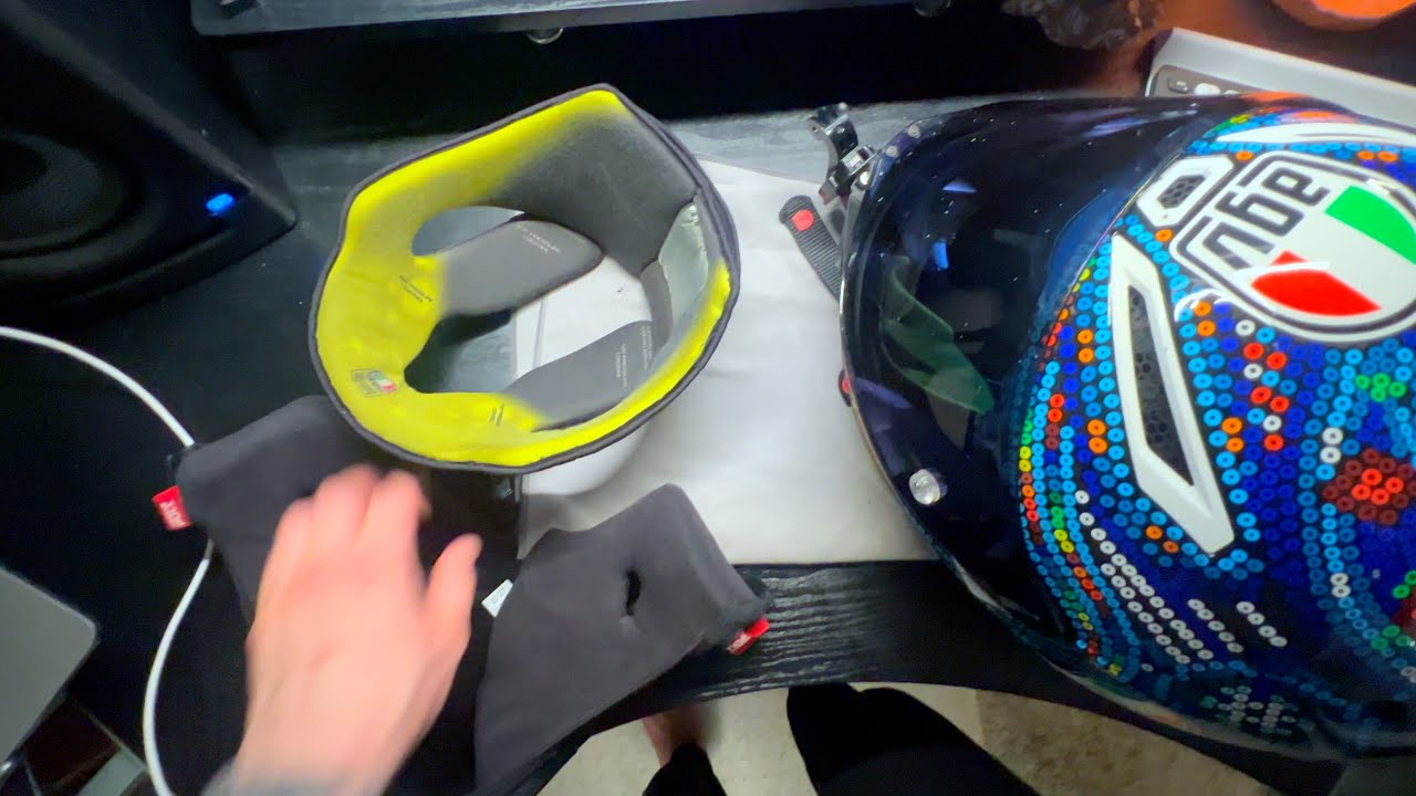How To Wash AGV PISTA Helmet Pads