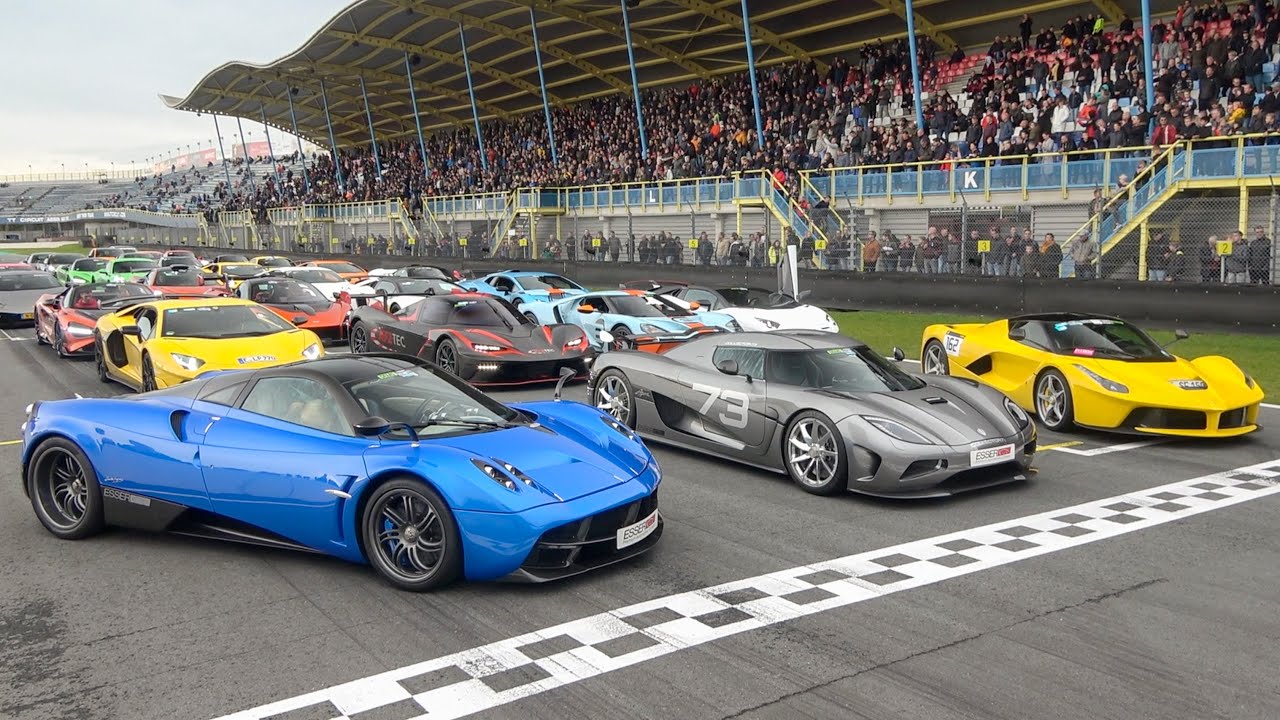 $50+ Million Supercar Gathering + Fly-By's!! Huayra, Agera, LaFerrari, 765LT Spider, Ford GT, Senna