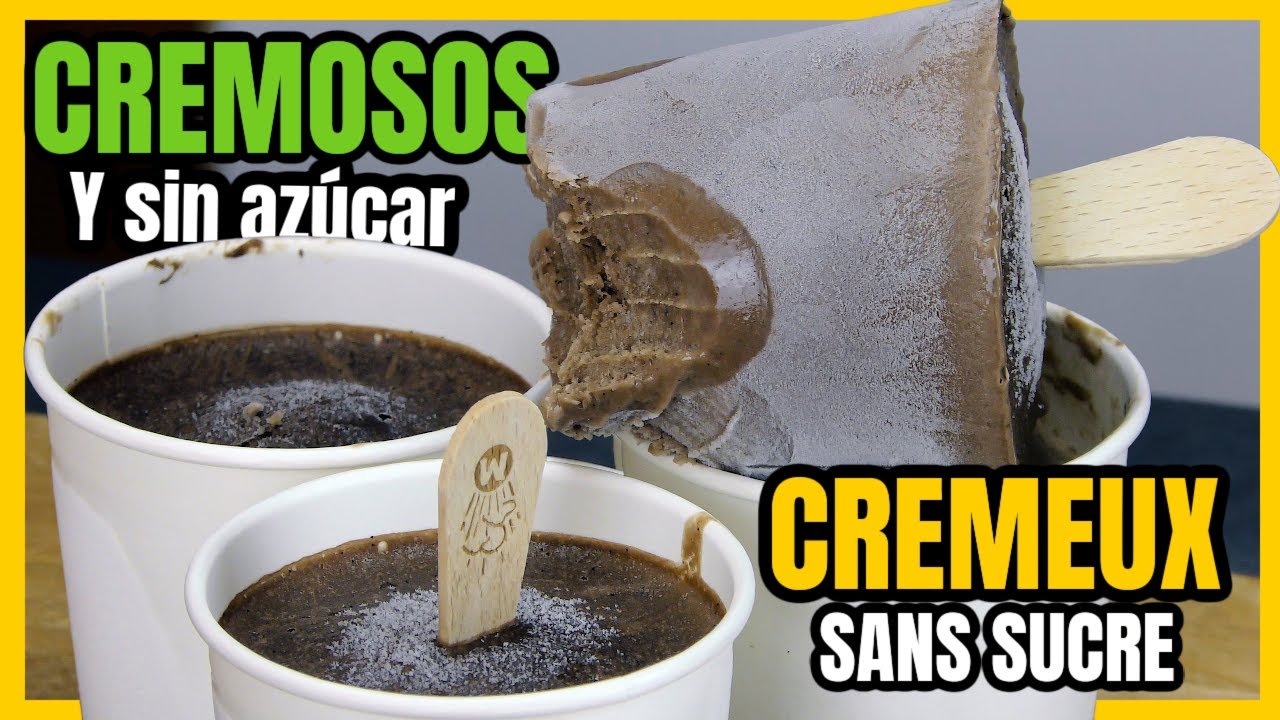 2 helados 🍨saludables rapidos🍌 faciles 🍋 2 Recetas express y sin azúcar añadido🍫