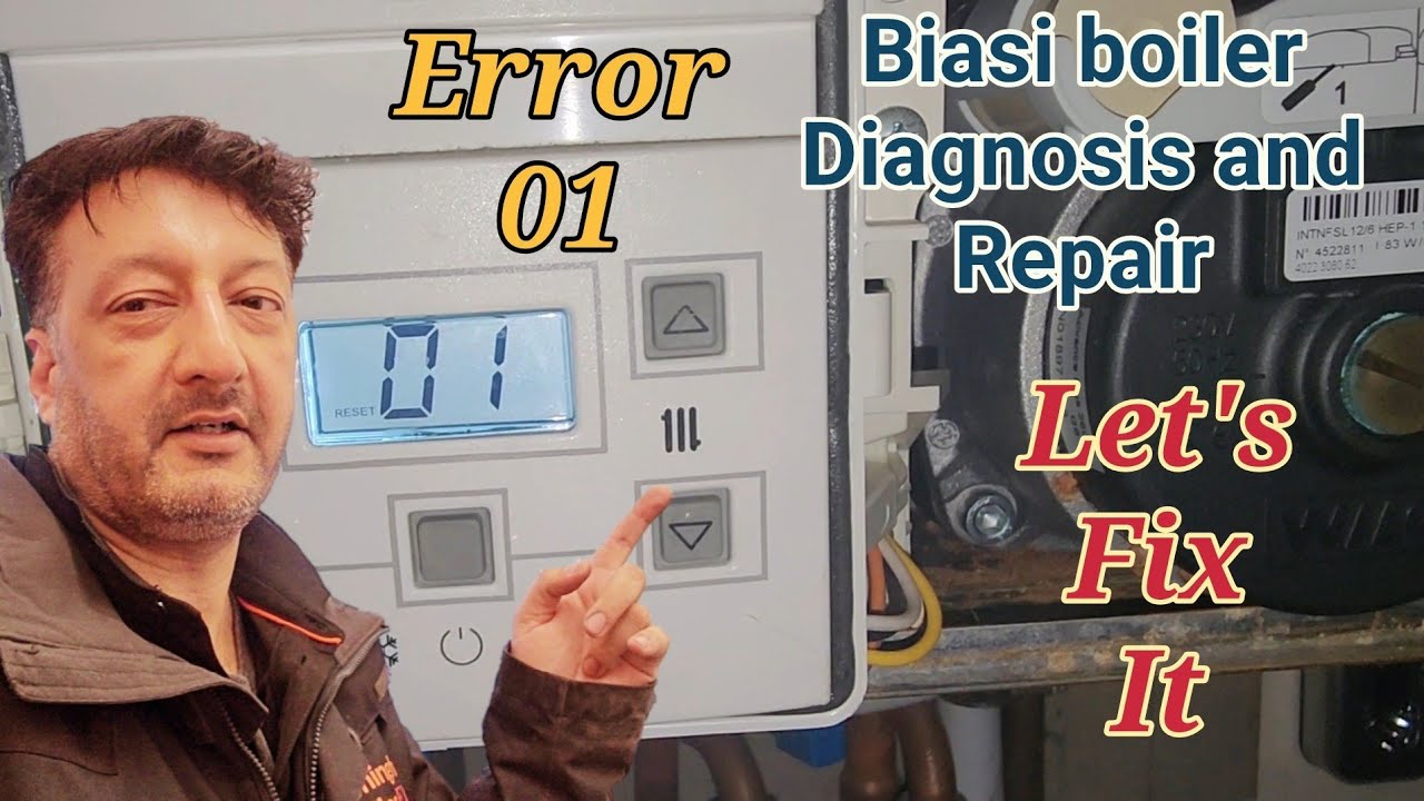 Biasi combination central heating boiler Error 01  repair and diagnostic Birmingham boiler fix