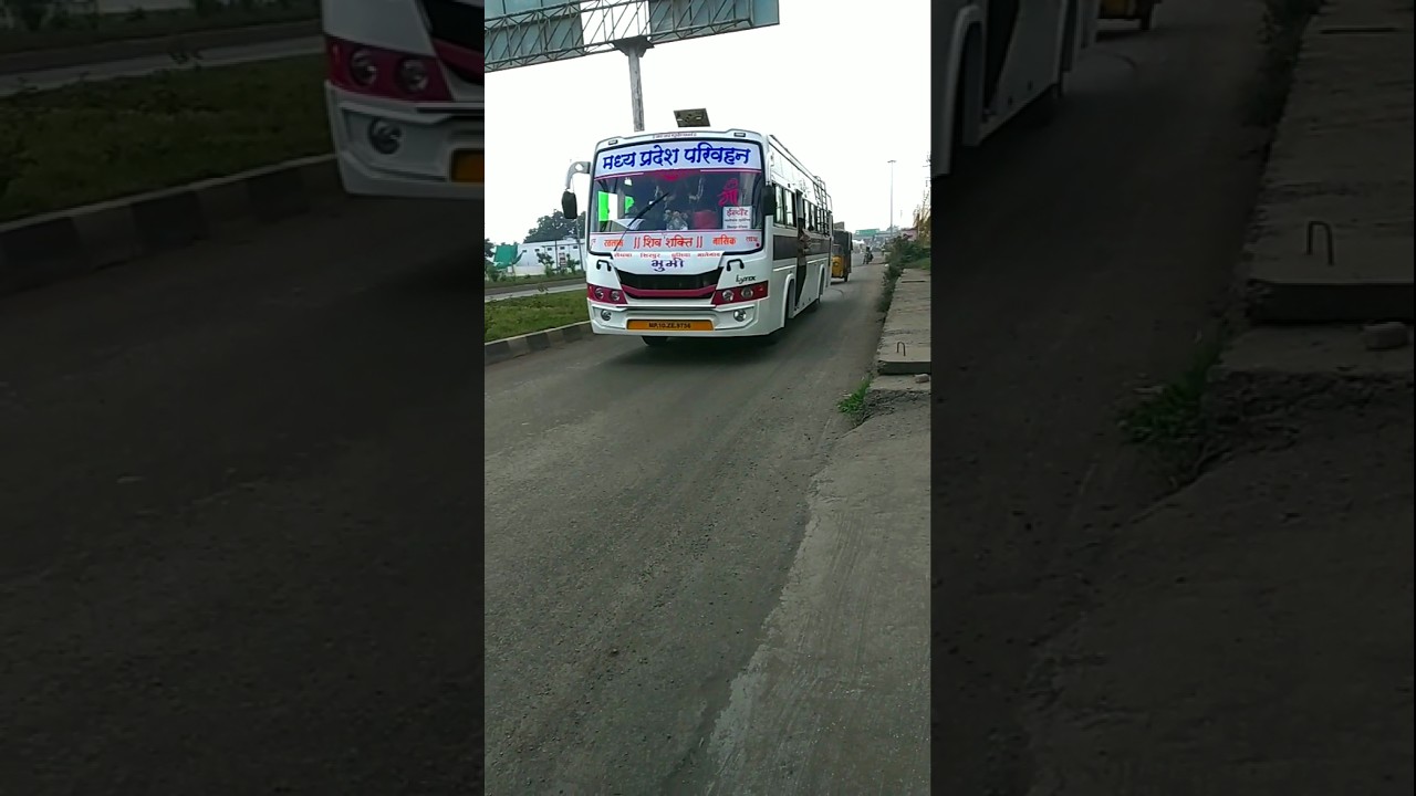 madhya pradesh parivahan bus. #madhyapradesh #short #indore #bus #tata #vlog