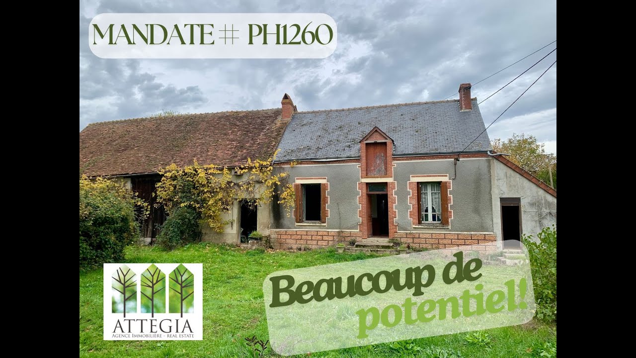 🏡 Virtual Tour – Country house, outbuildings, barn & land | Sazeray (36) |  #PH1260 | €60,500