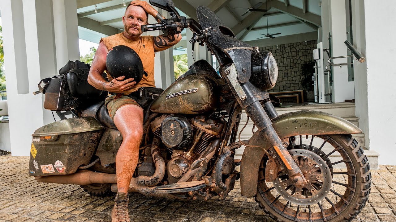 SURPRISE ! Back to our 5 Star Hotel after a Long Haul Motorbike Ride