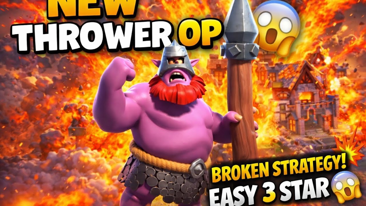 New Thrower Troop Attack Strategy 😱 3 Star Any Base without RC 🥶 | Clash of Clans 2026