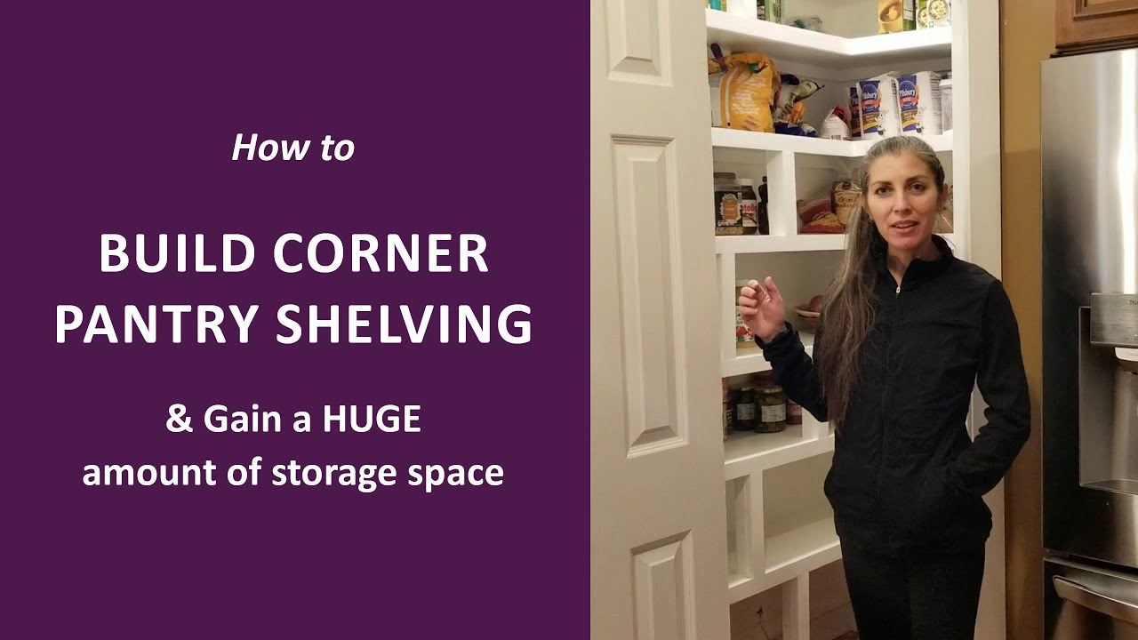Building Kitchen Corner Pantry Shelves | Henson DIY