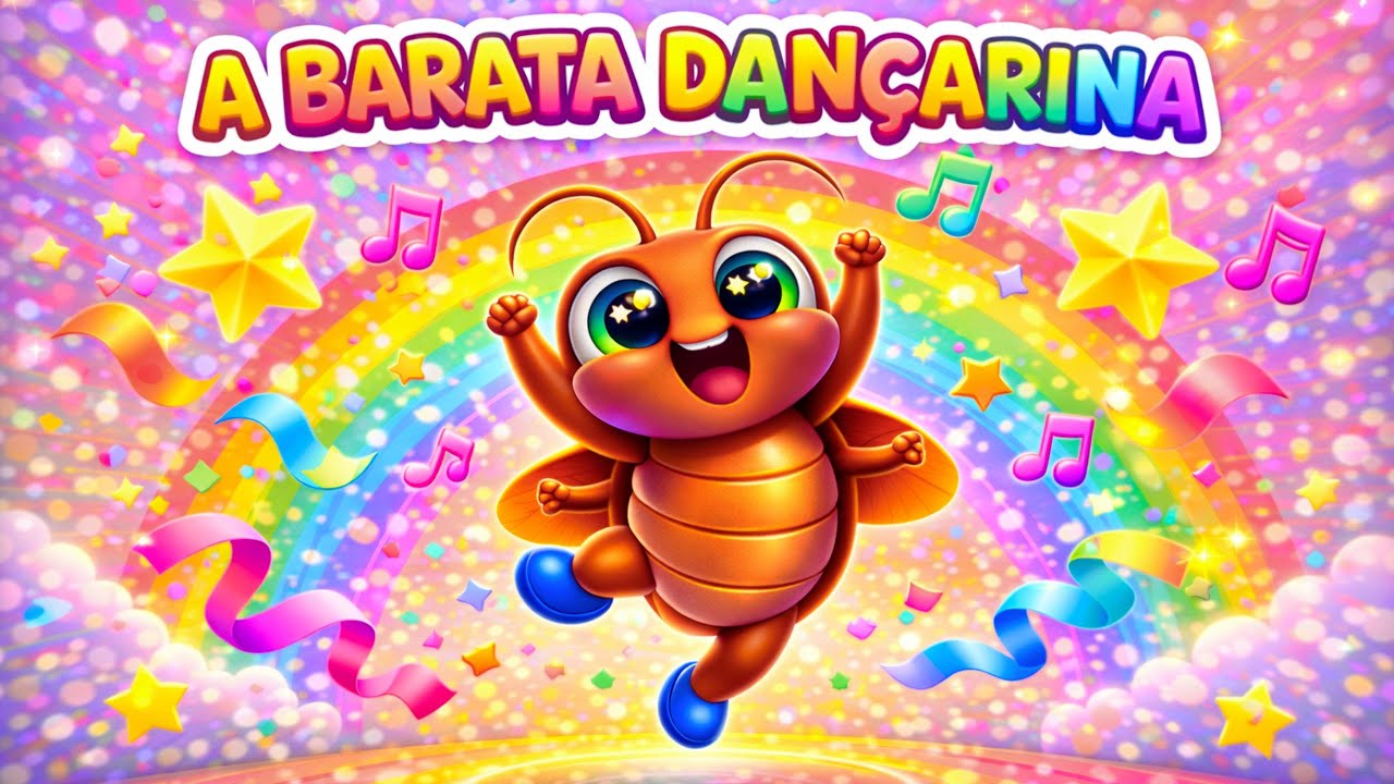 🪳🎶 A BARATA DANÇARINA | Música Infantil Animada para Dançar e Pular 🌈💃 #canais infantis
