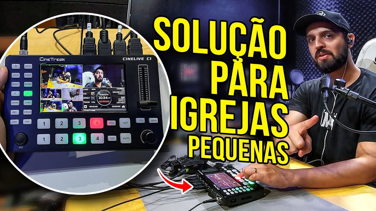LIVE PARA IGREJAS MENORES! MESA DE CORTE CINEVIEW C1